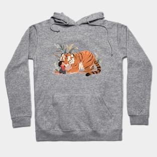 Adorable Tiger Animal Loving Cuddle Embrace Children Kid Tenderness Hoodie